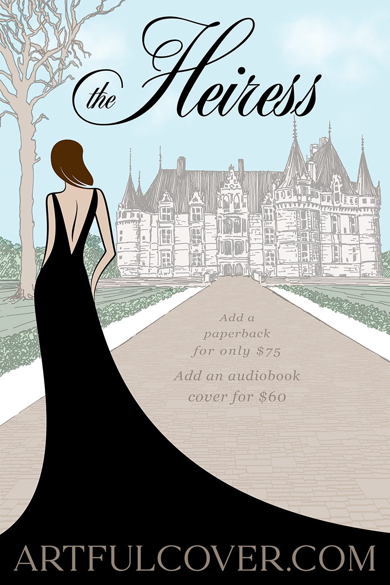 romance premade book cover by Los Angeles book cover designer Artful Cover - romance premade ebook cover for self-published authors