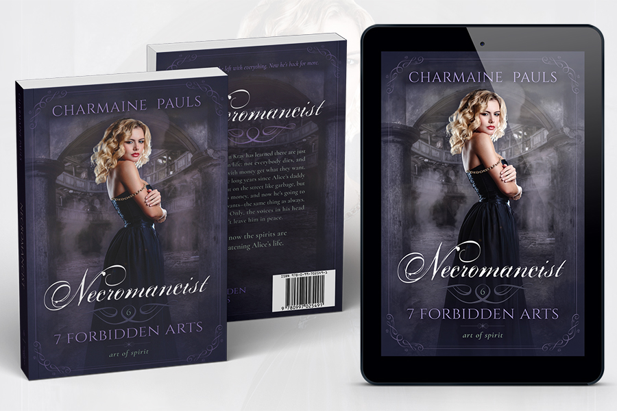 Paranormal romance book series branding by Artful Cover - 7 Forbidden Arts by Charmaine Pauls - examples of paranormal romance book cover design and paperback cover design