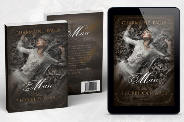 Paranormal romance book series branding by Artful Cover - 7 Forbidden Arts by Charmaine Pauls - examples of paranormal romance book cover design and paperback cover design