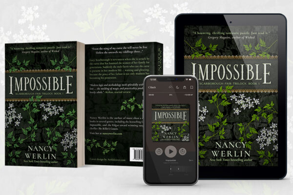 Fantasy book series branding by Artful Cover - the Scarborough Fair Trilogy by Nancy Werlin - examples of fantasy book cover design, audiobook cover design, and paperback cover design