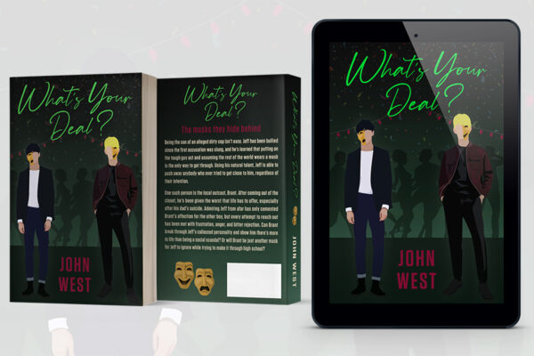 YA romance book series branding by Artful Cover - title by John West - examples of YA romance book cover design and paperback cover design