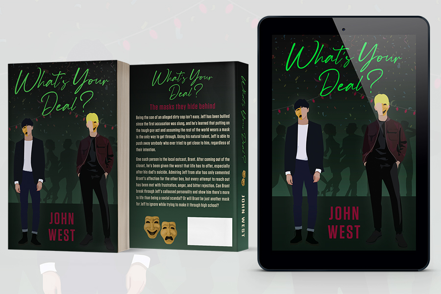 YA romance book series branding by Artful Cover - title by John West - examples of YA romance book cover design and paperback cover design